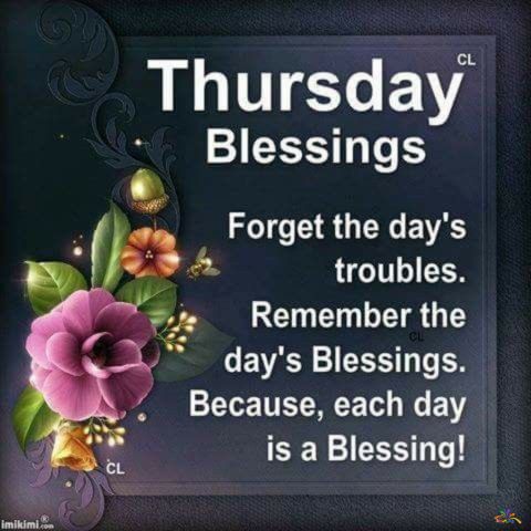 Good Morning, Inspirational Thursday Blessings